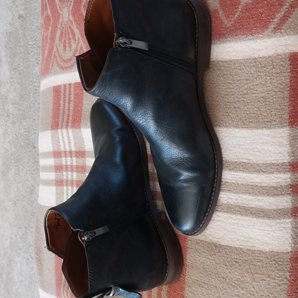 Franco Sarto Black Leather Boots